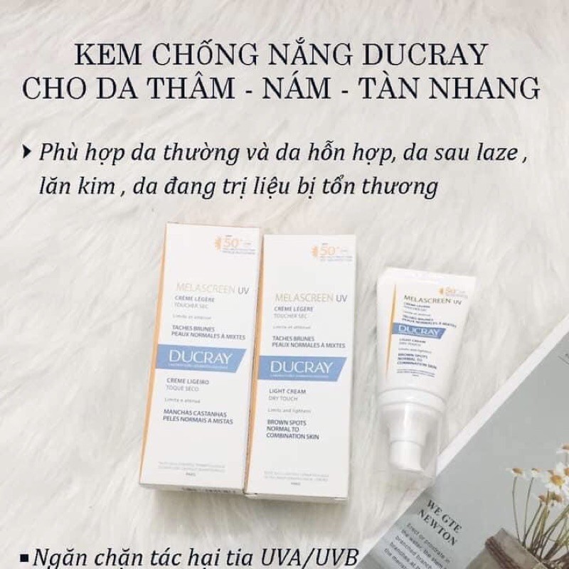 (Đọc kĩ mô tả) Kem chống nắng làm sáng da và chống lão hoá Melascreen UV SPF50 40ml