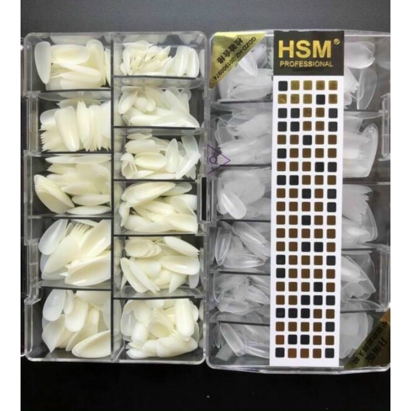 Móng úp HSM fom nhọn bầu nhám sẵn
