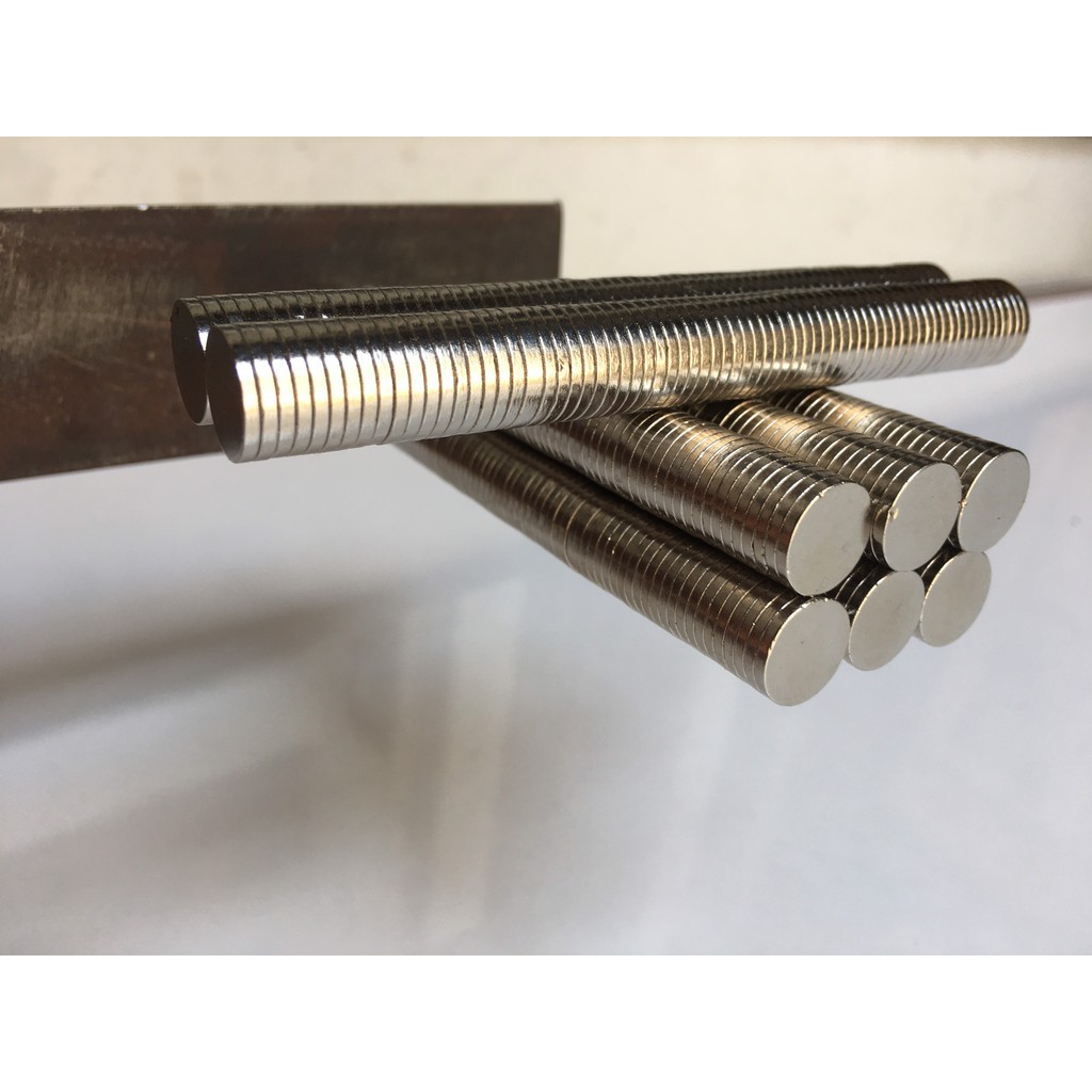 Nam châm trắng đất hiếm 12x1,5 lực từ cực mạnh