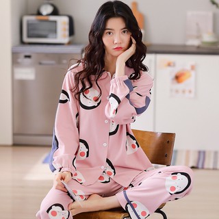 {ẢNH THẬT} Đồ bộ nữ bộ pijama nữ kiểu Hàn Quốc chất Cotton 100 tông sáng hiện đại & sang trọng (Full size)