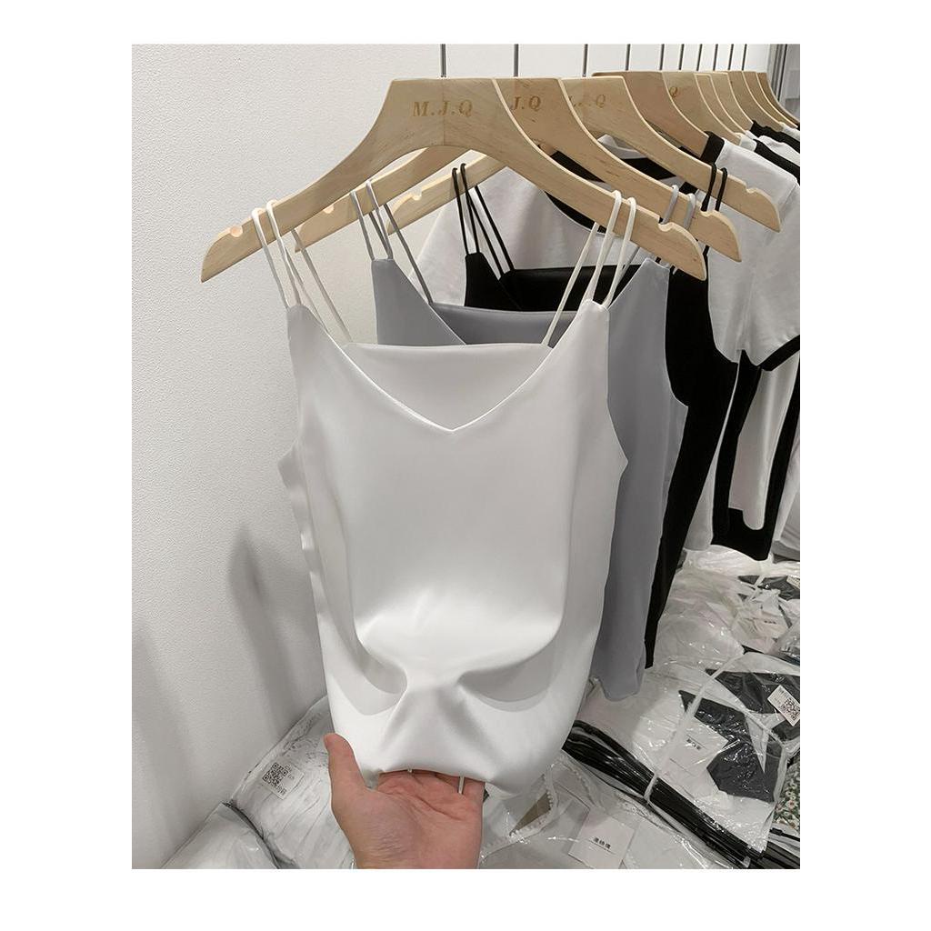 62311 Áo Yếm Màu Trơn Satin Mịn