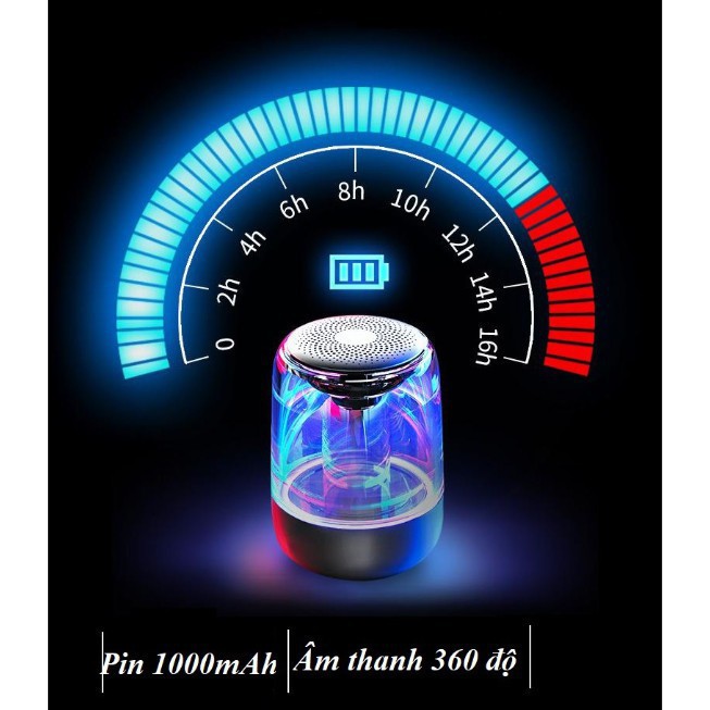 Loa Bluetooth Trên Dưới Trong Suốt Yayusi  âm thành vòm