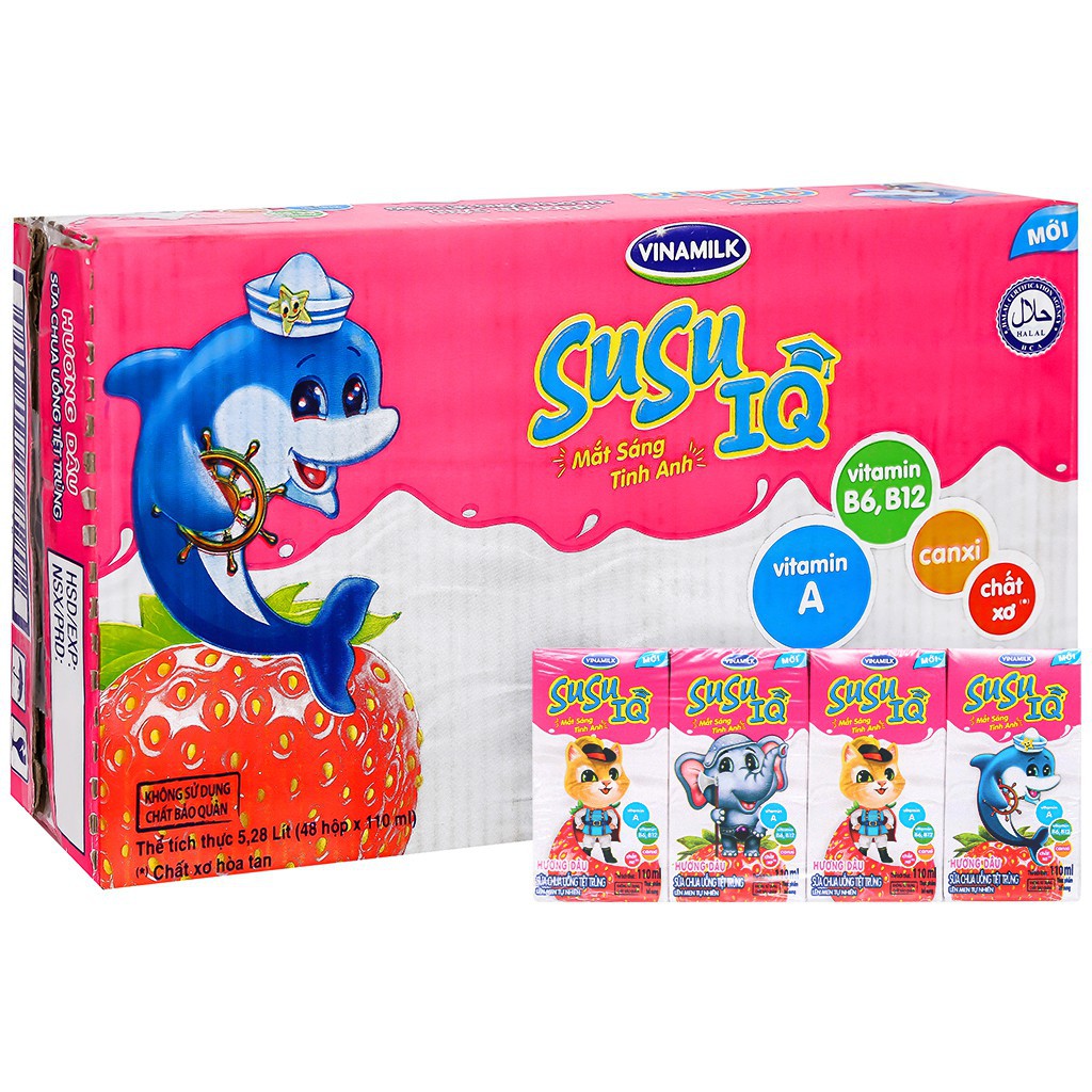 Sữa Susu IQ Vinamilk hộp 110ml