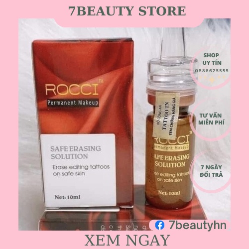 Dung Dich ROCCI Xóa Xăm Lâu Năm Dùng Cho Môi Và Chân Mày