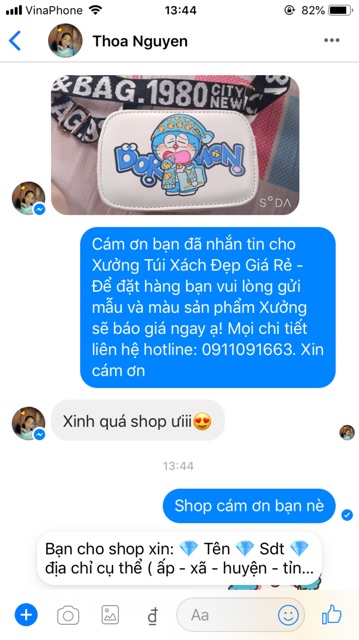 [Mã FAMAYWA2 giảm 10K đơn 50K] Túi Đeo Chéo Doremon Phong Cách Hàn Quốc - Túi đeo chéo nữ thời trang