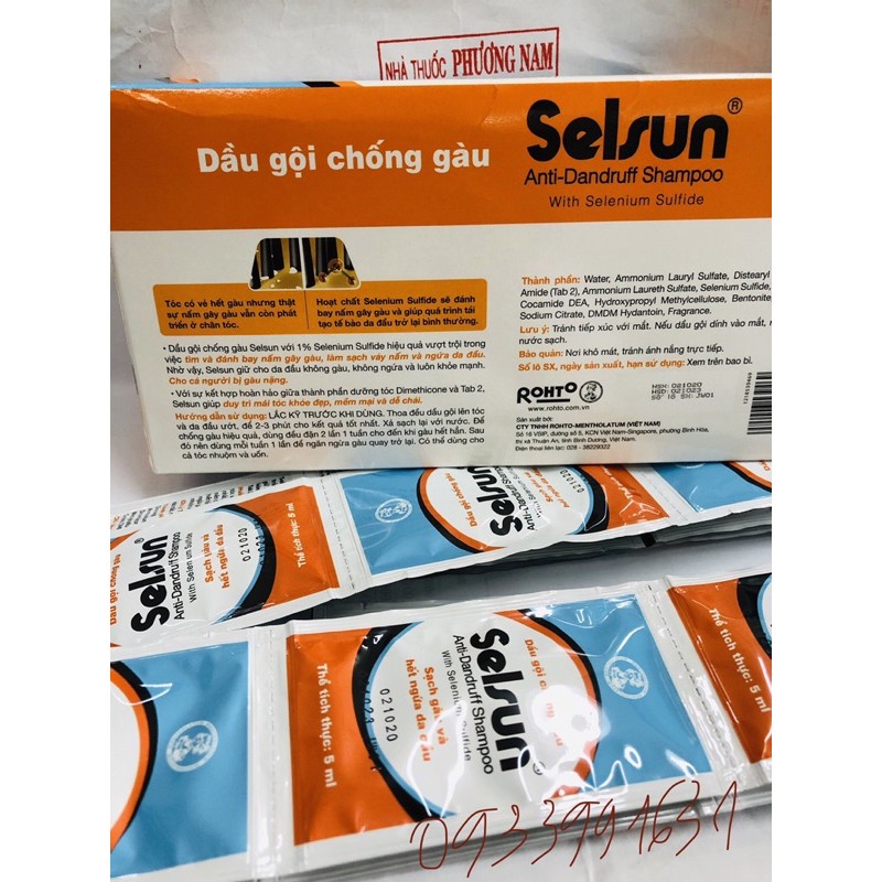 Dầu gội selsun-gói 5ml