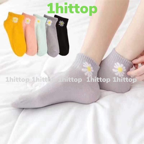 {1hittop} 10 đôi tất hoa cúc aobabydoll