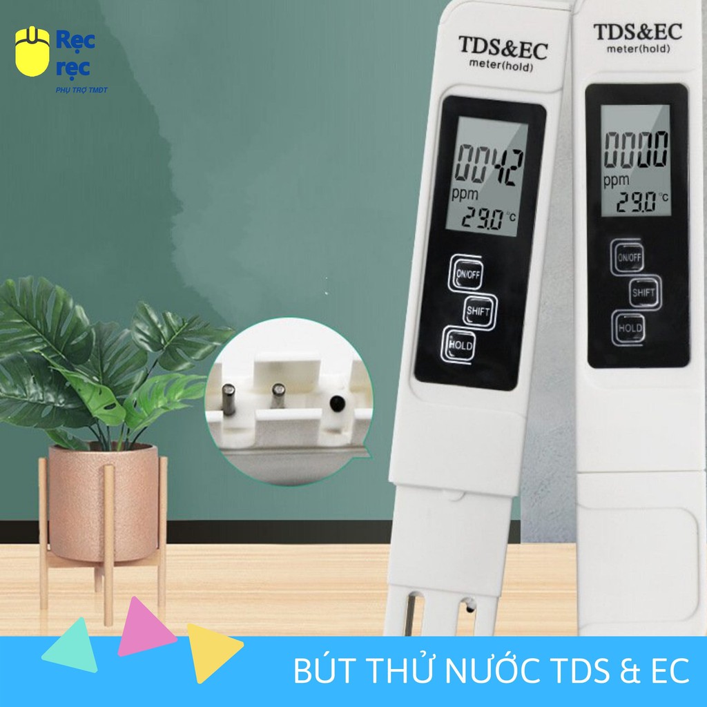 Bút thử nước kèm bao da TDS & EC 3 trong 1