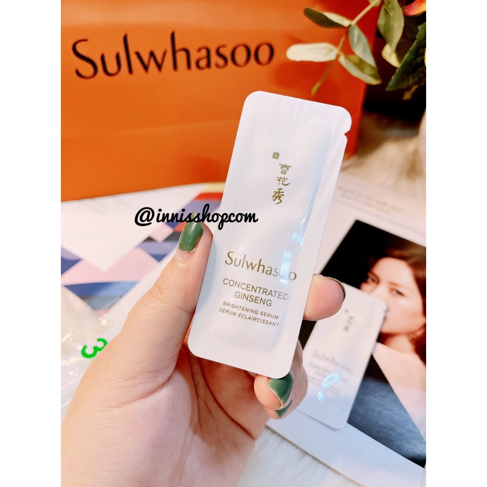 Sample Tinh chất huyết thanh làm sáng Sulwhasoo Concentrated Ginseng Brightening Serum