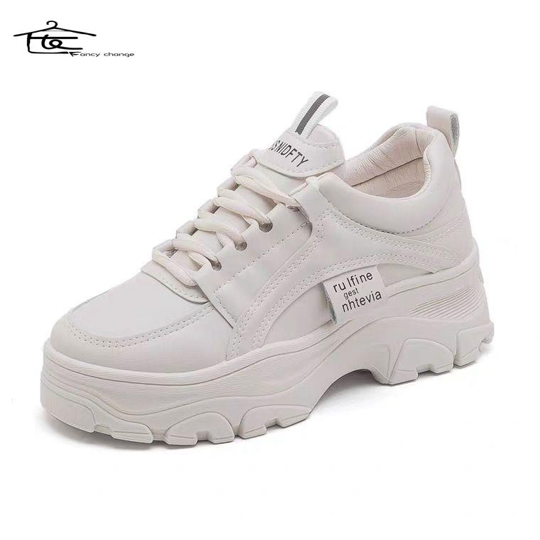 Giày Thể Thao Da Thời Trang Xuân Thu Hàn Quốc Dành Cho Nữ