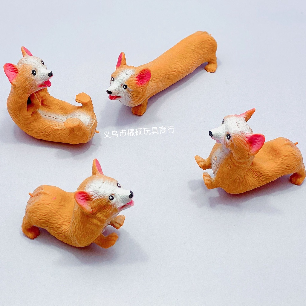 [KÈM HỘP ĐỰNG[ Squishy Gudetama chậm tăng hình chú chó Corgi sần hoạt hình dễ thương