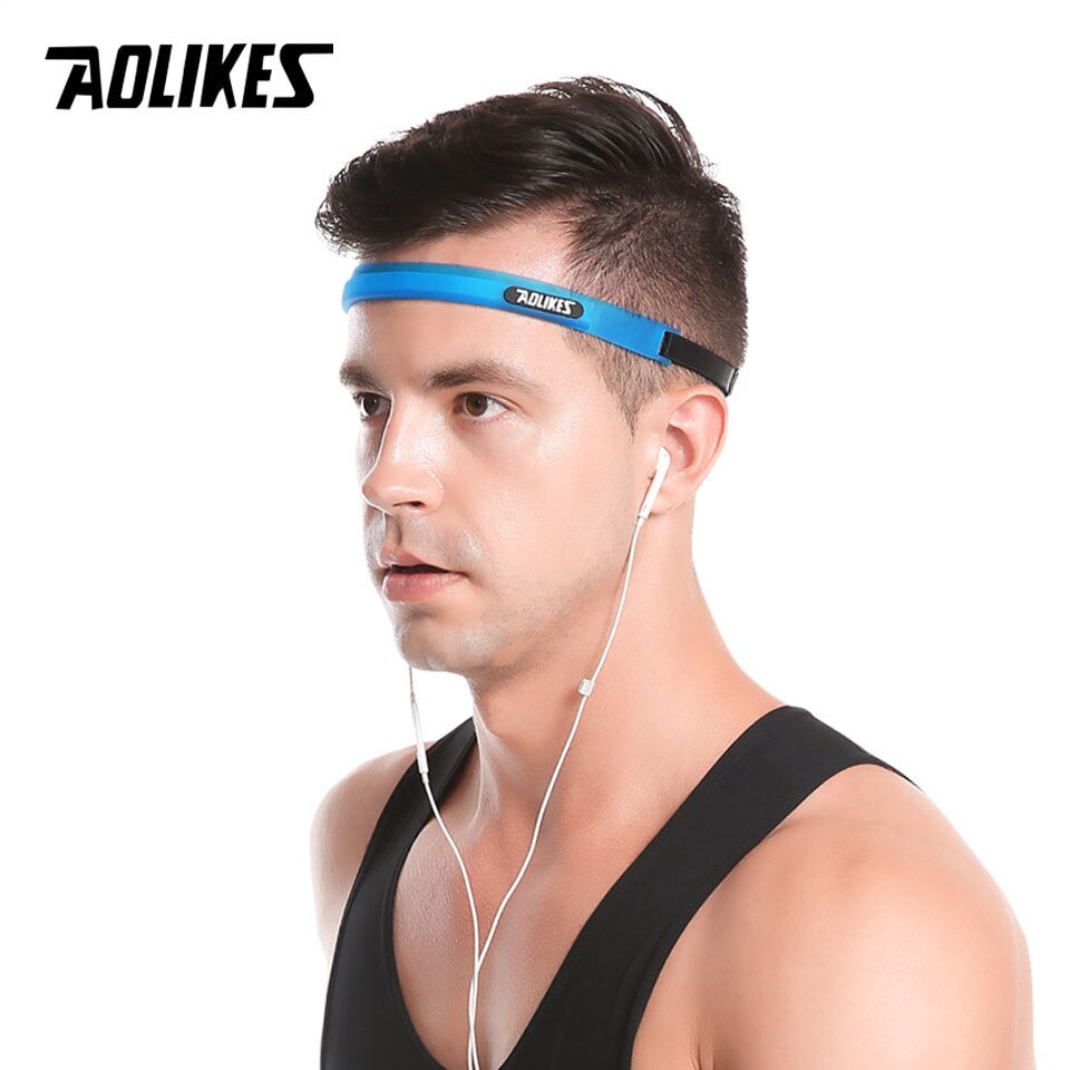 Băng đô thể thao silicone AOLIKES A-2113 chặn mồ hôi trán Sport sweat band