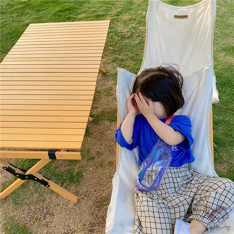 Túi đeo chéo trong suốt màu sắc phong cách Hàn Quốc cho bé