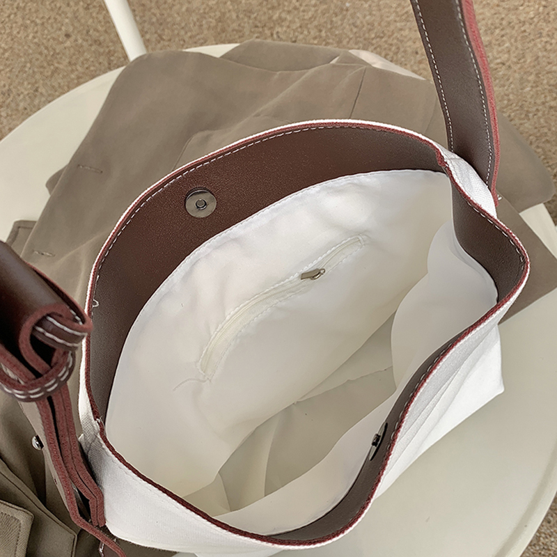 IELGY Túi Xách Đeo Vai Bằng Vải Cỡ Lớn Thời Trang Dành Cho Nữ