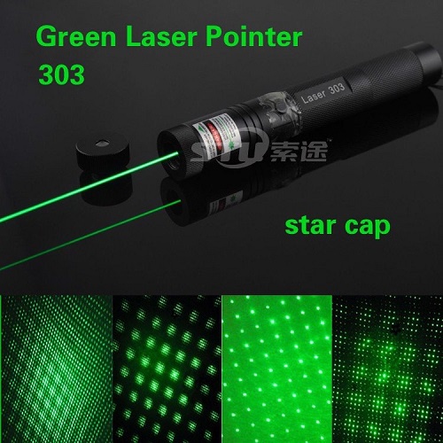 Đèn Laser Siêu Mạnh - Đèn Laze 303 Tia Sáng Xanh + Tặng Kèm Pin, Sạc