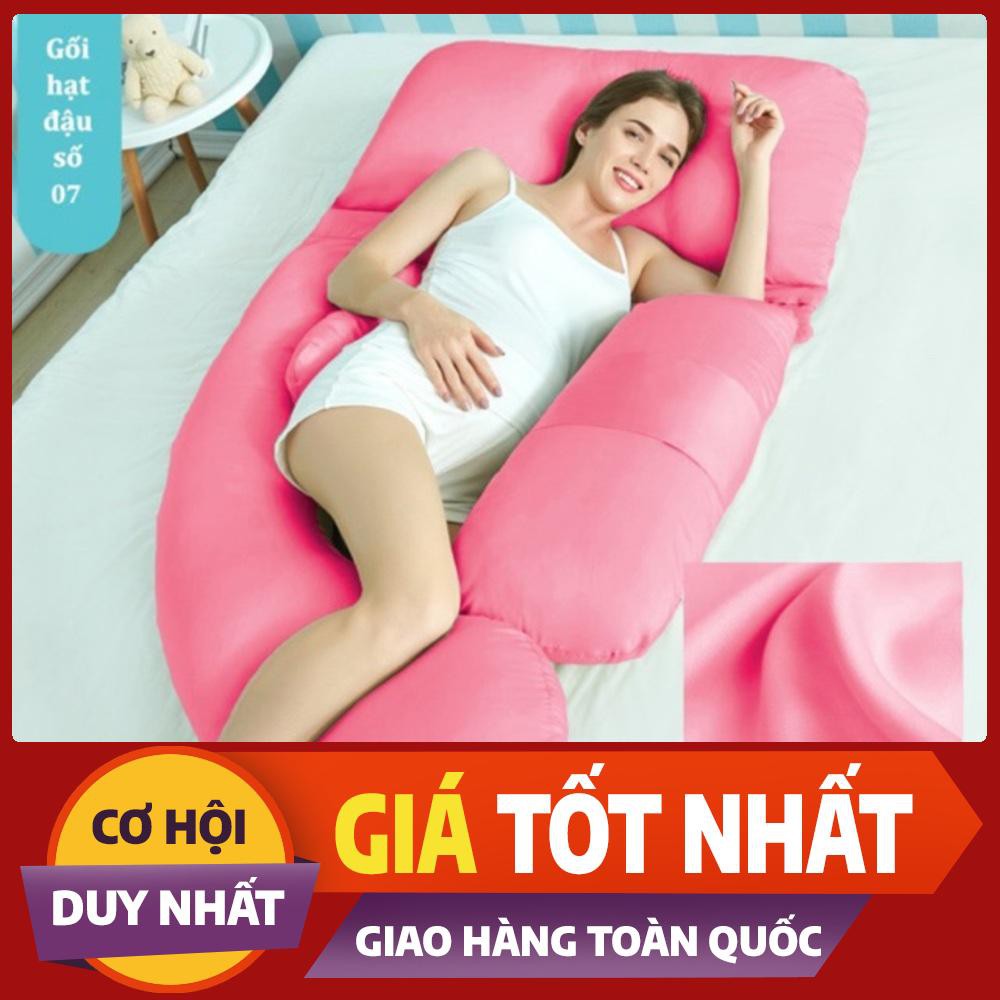 Vỏ gối ôm cho bà bầu cao cấp, cotton 100%