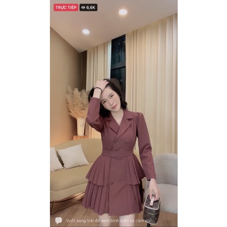 🌺Set vest/ chân váy ly Loan Lâm 🌺