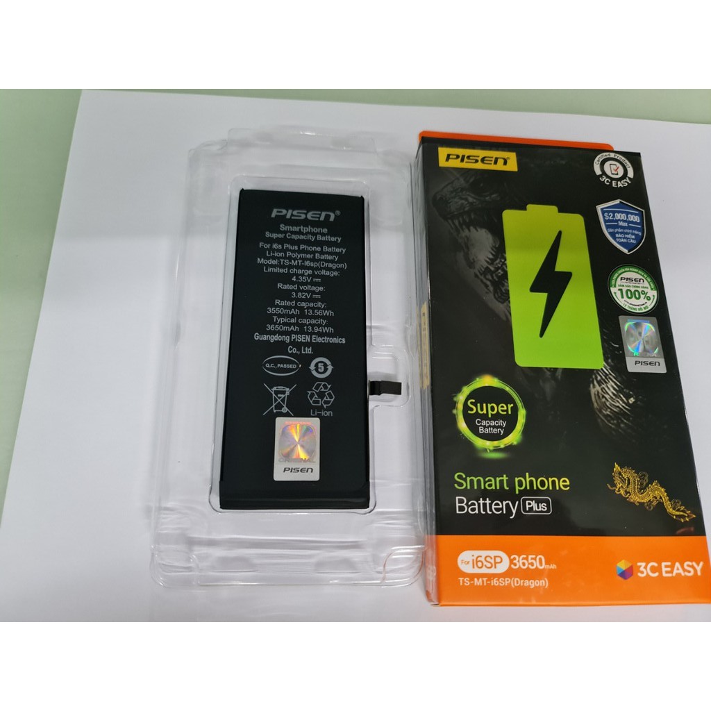 Pin Sạc TS-MT dành cho-Iphone 6SPlus Dragon - Hàng Chính hãng