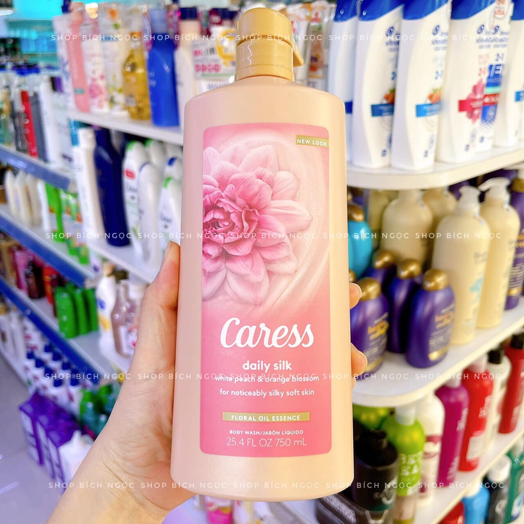 SỮA TẮM DƯỠNG ẨM HƯƠNG HOA CARESS HYDRATING BODY WASH DAILY SILKN 750ML CHÍNH HÃNG TỪ MỸ - 11308