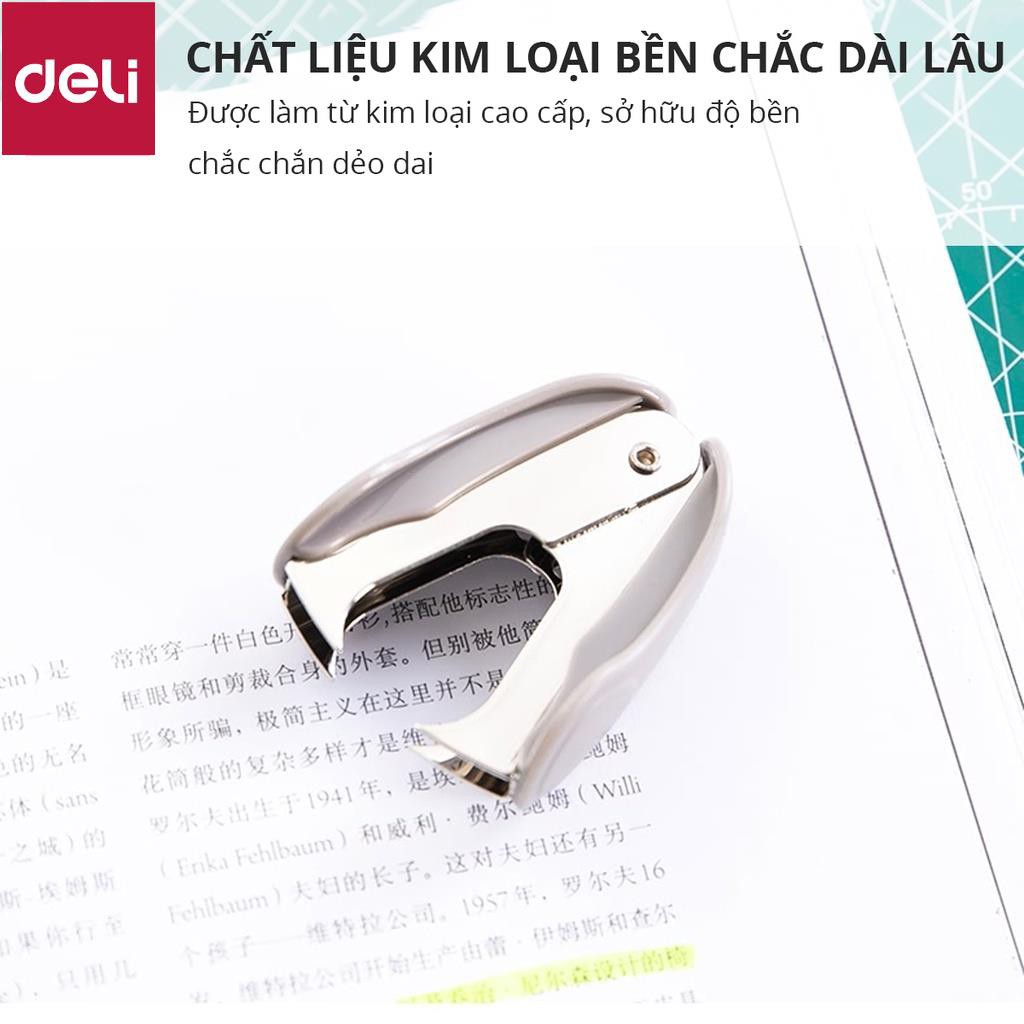 Nhổ ghim 10# Deli 24/6 26/6, Đen, xanh, xám - 1 cái E0232 [Deli]