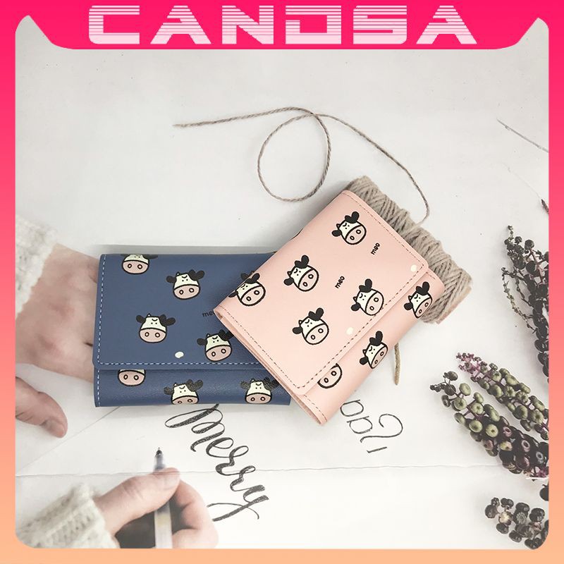 Ví nữ ngắn đẹp cầm tay mini nhỏ gọn bỏ túi nhiều ngăn dễ thương NG44