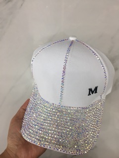 Nón-Mũ đính đá chữ M