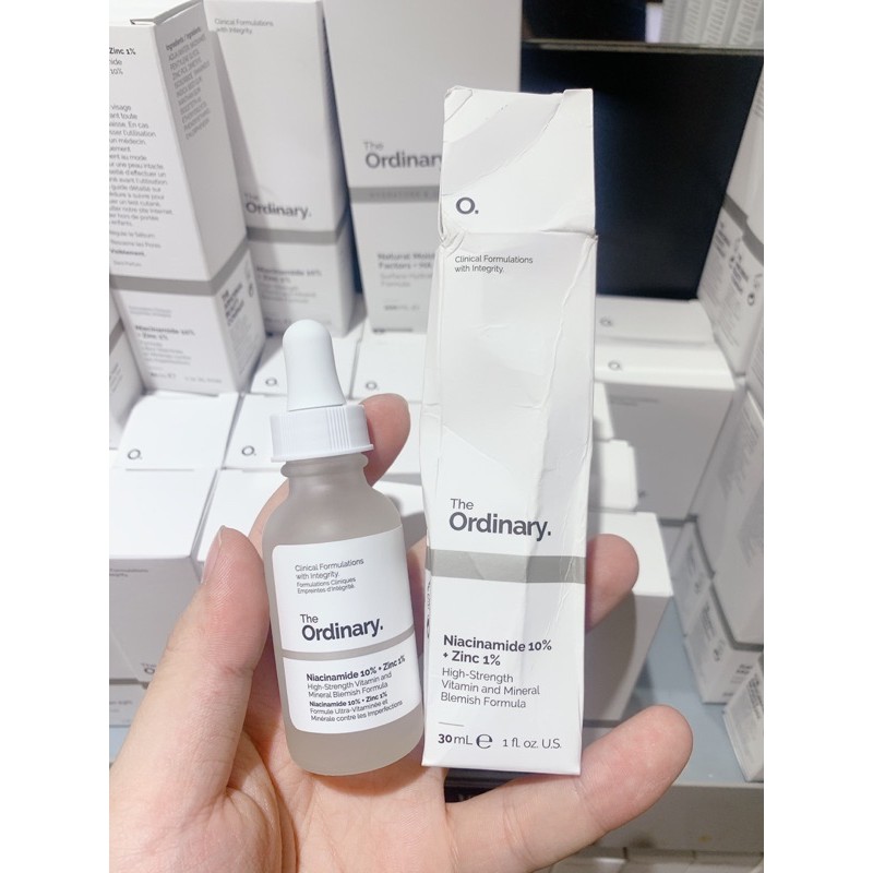 [HỘP XẤU/BỊ VƠI] Tinh chất giảm mụn The Ordinary Niacinamide 10% + Zinc 1% ( 30mL )