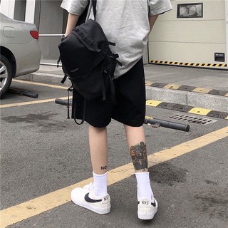 Quần short kaki đen basic - ẢNH THẬT