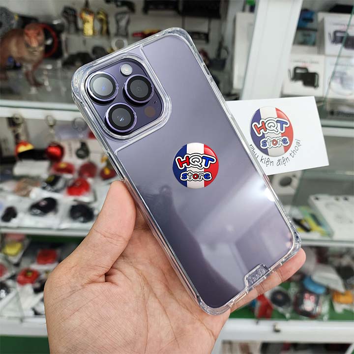 Ốp lưng kính cường lực HODA Crystal Pro IP 14 Pro Max / 14 Pro chính hãng