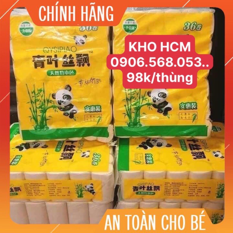 [FREESHIP HCM] Giấy CUỘN BAIHOU BỊCH 36 CUỘN GIẤY VỆ SINH GẤU TRÚC - Siêu mịn siêu dai