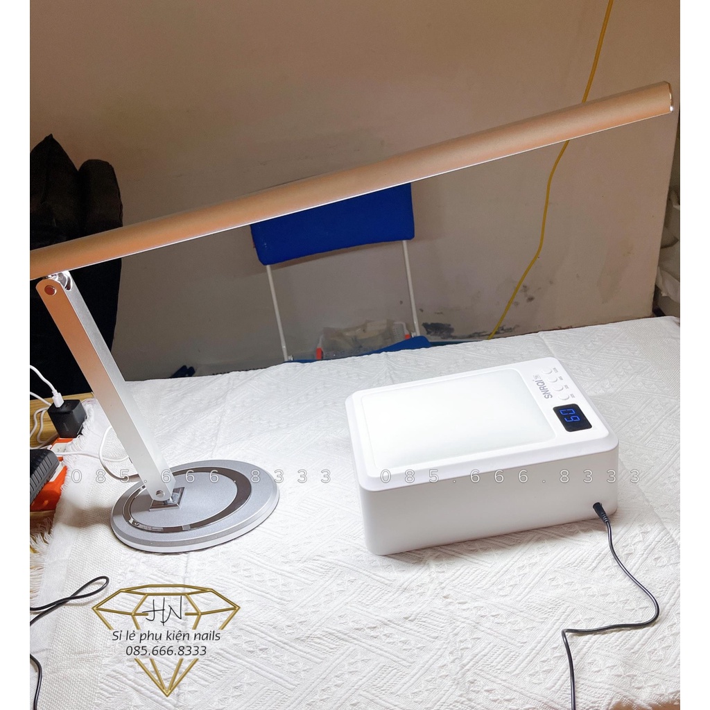 Đèn led để bàn làm nail, nối mi , ánh sáng dịu nên cân nhắc trước khi mua, chụp ảnh nail, ảnh móng thông minh chống cận