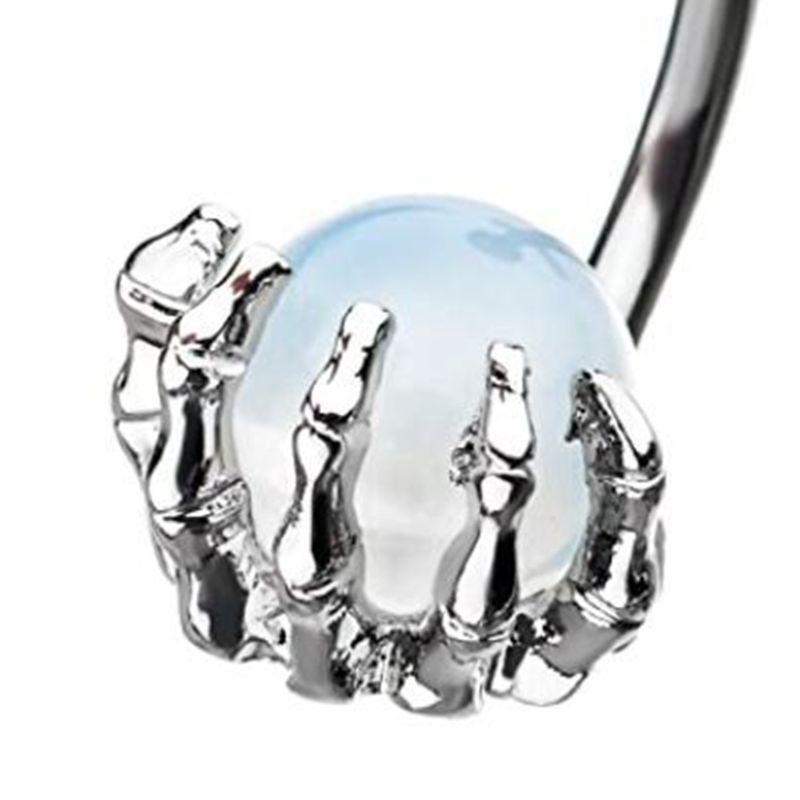 Khuyên Rốn Bằng Thép Không Gỉ Hình Đầu Lâu Cá Tính Cho Nam Và Nữ