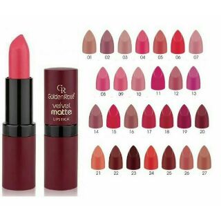 SON MÔI LÌ GOLDEN ROSE VELVET MATTE LIPSTICK