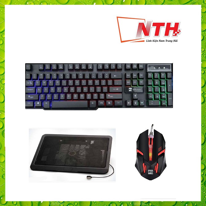 Deal HotBàn Phím Giả Cơ R8 1822 + Chuột R8 1602 + Lót chơi game + Đế tản nhiệt