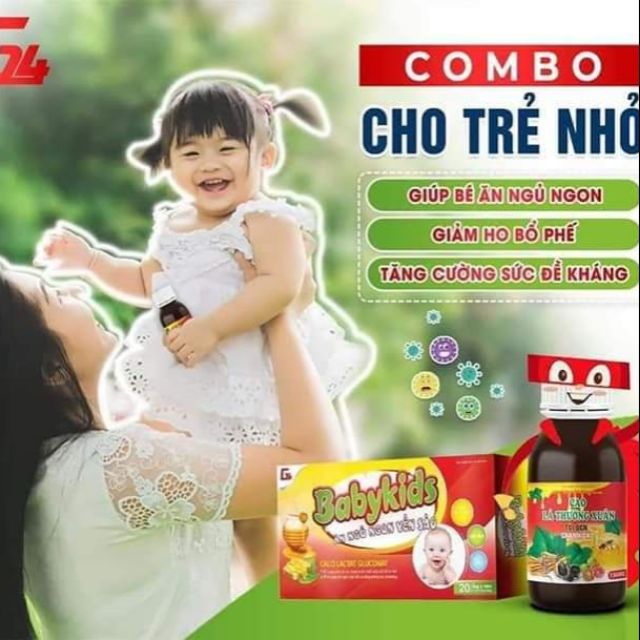 COMBO CHO TRẺ NHỎ - Cao Lá Thường Xuân - Babykids ăn ngủ ngon yến sào