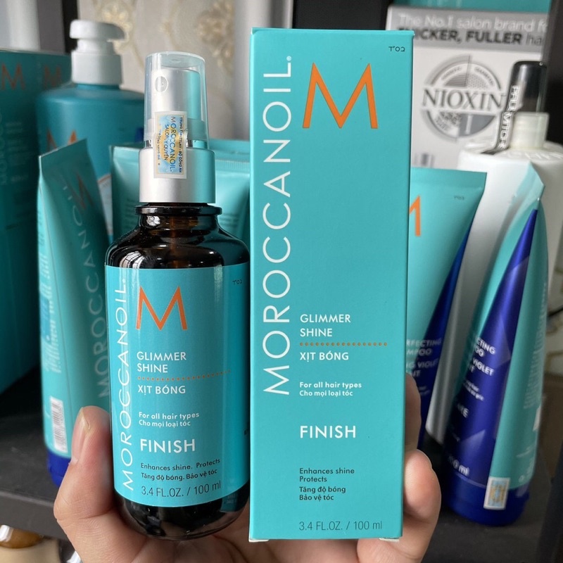 TINH DẦU XỊT BÓNG MOROCCANOIL GLIMMER SHINE FINISH CAO CẤP 100ML