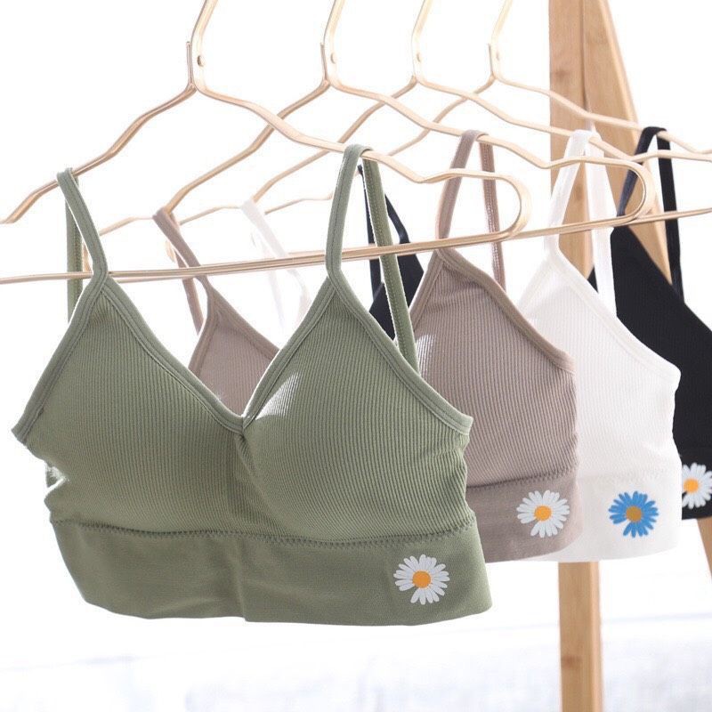 áo tập gym hoa cúc vải cotton siêu thoải mái