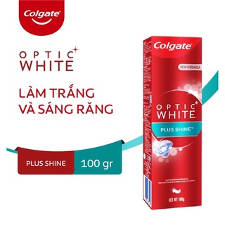Kem Đánh Răng Colgate Optic White Plus Shine Toothpaste Làm Trắng Và Sáng Răng 100g