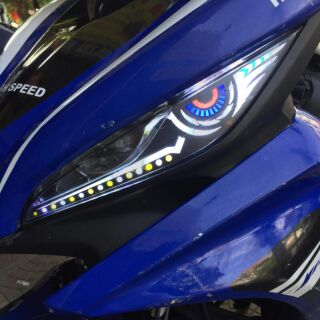 Đèn led audi mắt cánh chim cho exciter 135