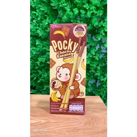 01 Hộp Bánh Pocky Vị Chuối 25gr Thơm Ngon Thái Lan