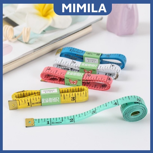 Thước Dây Mềm Đầu Thép May Đồ Đo Quần Áo - Đo Chỉ Số Ba Vòng 3 Vòng 150cm - MPK023