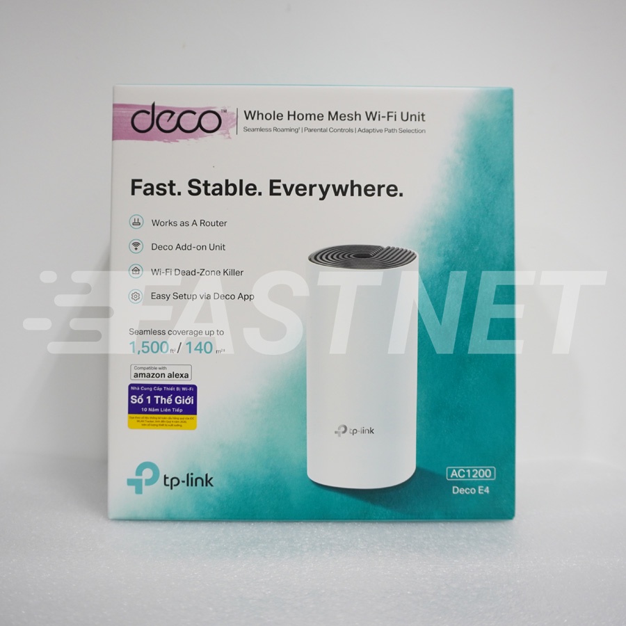 Hệ thống Wi-Fi Mesh Cho Gia Đình TP-Link Deco E4 Chuẩn AC1200