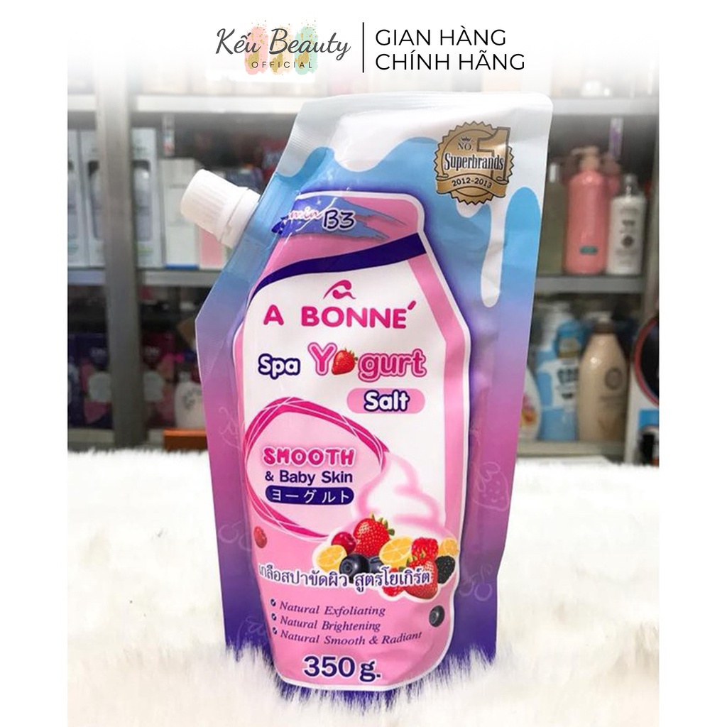 Muối tắm sữa chua tẩy tế bào chết A Bonne Spa Yogurt Salt trắng da 350g