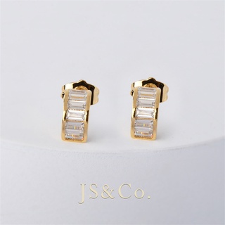 Bông tai mạ vàng 18k đính đá 928e