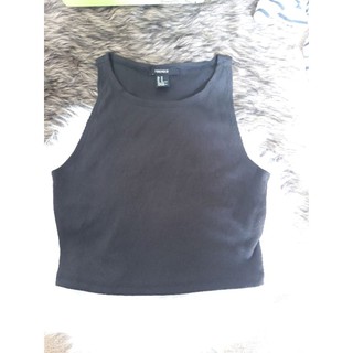 Áo 3 lỗ croptop Forever21 đen