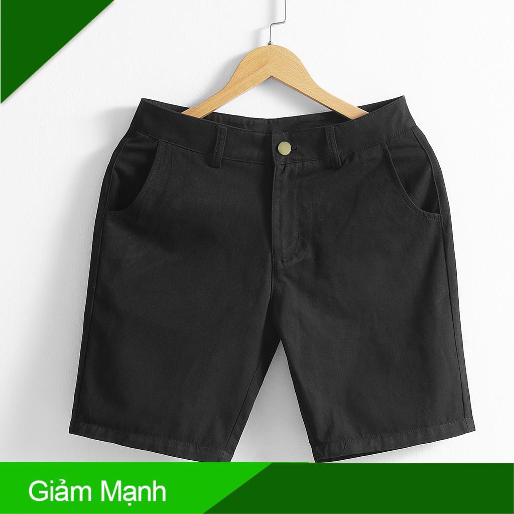(Giảm Mạnh) Quần lửng nam, quần short nam kaki cao cấp co giãn dáng Hàn Quốc mặc thoải mái màu trắng đen xanh rêu H3