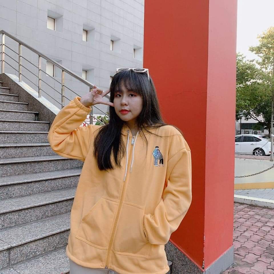 Áo khoác hoodie Thêu Love nỉ ngoại form rộng siêu HOT, dành cho nam nữ và cặp đôi 3 màu unisex ulzzang có anh thật