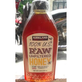 [AUTH - USA] Mật ong nguyên chất Mỹ Kirkland 100% U.S. Raw Unfiltered Honey 1.36kg
