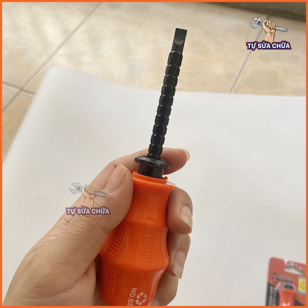 Tô vít đa năng hai đầu cán nhựa chống trượt chính hãng Kapusi Japan đủ size 3,4,5,6 inch