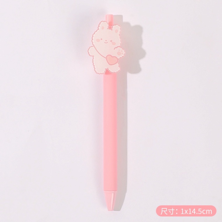 Bút Bi Dễ Thương FREESHIP Bút Bi Hình Cô Gái Gel Mực Đen 0.5mm